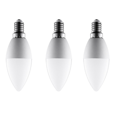 3/5/7 / 9W Bóng đèn LED trong nhà có thể thay đổi độ sáng Hình dạng nến Nhôm
